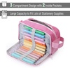 image:imageMr Pen High Capacity Pencil Case Large Pencil Pouch with 3 Compartments and 2 Pockets Large Pencil Bag with Smooth Zipper Cute Pencil Case Pouch Organizer School Supplies for TeensPink