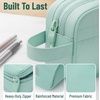 image:imageMr Pen High Capacity Pencil Case Large Pencil Pouch with 3 Compartments and 2 Pockets Large Pencil Bag with Smooth Zipper Cute Pencil Case Pouch Organizer School Supplies for TeensMint Green