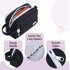 image:imageMr Pen High Capacity Pencil Case Large Pencil Pouch with 3 Compartments and 2 Pockets Large Pencil Bag with Smooth Zipper Cute Pencil Case Pouch Organizer School Supplies for TeensBlack
