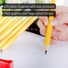 image:imageMr Pen Jumbo Pencils 10 Pack with 1 Sharpener Yellow Barrels  Smooth Black 2 HB Graphite Cores Large Preschool Pencils Smooth Writing Lead for Kindergarten Kids and School Supplies10
