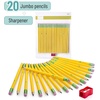 image:imageMr Pen Jumbo Pencils 10 Pack with 1 Sharpener Yellow Barrels  Smooth Black 2 HB Graphite Cores Large Preschool Pencils Smooth Writing Lead for Kindergarten Kids and School Supplies20