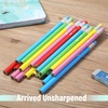 image:imageMr Pen Jumbo Pencils 30 Pack Colorful Barrels  Smooth Black 2 HB Graphite Cores Large Preschool Pencils Smooth Writing Lead for Kindergarten Kids and School SuppliesBright Barrels