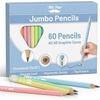 image:imageMr Pen Jumbo Pencils 30 Pack Colorful Barrels  Smooth Black 2 HB Graphite Cores Large Preschool Pencils Smooth Writing Lead for Kindergarten Kids and School SuppliesSoft Pastel Barrels