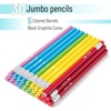 image:imageMr Pen Jumbo Pencils 30 Pack Colorful Barrels  Smooth Black 2 HB Graphite Cores Large Preschool Pencils Smooth Writing Lead for Kindergarten Kids and School SuppliesBright Barrels