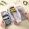 image:imageMr Pen Large Capacity Pencil Case Big Capacity Pencil Case  Big Pencil Pouch Pencil Bag Pen Case Pen Pouch Pen Bag Pencil Pouches Pencil Bags Big Pencil Case Large Pencil CasePink