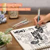 image:imageMr Pen Luxury Floral Pen Set 3 pcs Black Ink Ballpoint Pens Floral Pen  Fancy Pens for Women Cute Pens for Journaling Mothers Day1 Count Pack of 1