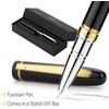 image:imageMr Pen Luxury Fountain Pen Fine Nib Black Fountain Pens for Writing  Luxury Pen Luxury Pens Fountain Pens for Journaling Luxury Fountain Pen Fountain Pen Fine Nib Fathers Day Gift