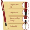 image:imageMr Pen Luxury Wooden Pen Black Ink Fancy Pen Fancy Pens for Women  Nice Pens for Men Fathers Day GiftWooden