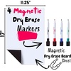 image:imageMr Pen Magnetic Dry Erase Whiteboard Sheet 17 x 1125  Magnetic Dry Erase Board Sheet with a Set of 4 Markers Magnetic Dry Erase Board for Fridge Dry Erase Board Magnetic