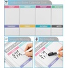 image:imageMr Pen Magnetic Weekly Erase Board 12 x 16 DoubleSided with Markers  10 Magnets and Eraser