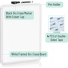 image:imageMr Pen Magnetic Whiteboard Dry Erase 12x16 Inches  Dry Erase Board with Black Fine Point Marker Magnetic White Board for Students Home Office and Classroom16W x 12H