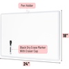 image:imageMr Pen Magnetic Whiteboard Dry Erase 18x24 Inches  Dry Erase Board with Black Fine Point Marker Magnetic White Board for Students Home Office and ClassroomWhite