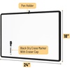 image:imageMr Pen Magnetic Whiteboard Dry Erase 18x24 Inches  Dry Erase Board with Black Fine Point Marker Magnetic White Board for Students Home Office and ClassroomBlack