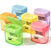 image:imageMr Pen Manual Pencil Sharpener 6 Pack Colorful Dual Holes  Compatible with Standard and Jumbo Pencils Snapon Lid Colored Handheld Pencil Sharpener for Artists ClassroomMulticolor