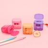 image:imageMr Pen Manual Pencil Sharpener 6 Pack Colorful Dual Holes  Compatible with Standard and Jumbo Pencils Snapon Lid Colored Handheld Pencil Sharpener for Artists ClassroomCandy Bloom
