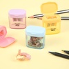 image:imageMr Pen Manual Pencil Sharpener 6 Pack Colorful Dual Holes  Compatible with Standard and Jumbo Pencils Snapon Lid Colored Handheld Pencil Sharpener for Artists ClassroomMulticolor