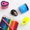 image:imageMr Pen Manual Pencil Sharpeners 12 Pack Colorful Bulk Portable Handheld Pencil Sharpeners with SnapOn Lid for Kids School Office Home Adults Students Class