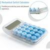 image:imageMr Pen Mechanical Switch Calculator 10 Digits Blue Calculator  Transparent Body Large LCD Display Big Buttons