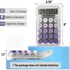 image:imageMr Pen Mechanical Switch Calculator 10 Digits Purple Calculator  Transparent Body Large LCD Display