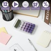 image:imageMr Pen Mechanical Switch Calculator 10 Digits Purple Calculator  Transparent Body Large LCD Display
