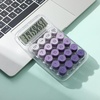 image:imageMr Pen Mechanical Switch Calculator 10 Digits Purple Calculator  Transparent Body Large LCD Display