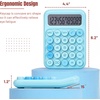 image:imageMr Pen Mechanical Switch Calculator 12 Digit Large LCD Display  Blue with Big Buttons Mechanical Switch Calculator for Home School OfficeBlue