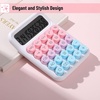 image:imageMr Pen Mechanical Switch Calculator 12 Digit Large LCD Display  Blue with Big Buttons Mechanical Switch Calculator for Home School OfficeBubble Gum