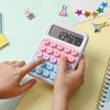 image:imageMr Pen Mechanical Switch Calculator 12 Digit Large LCD Display  Blue with Big Buttons Mechanical Switch Calculator for Home School OfficeBubble Gum