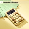 image:imageMr Pen Mechanical Switch Calculator 12 Digit Large LCD Display  Blue with Big Buttons Mechanical Switch Calculator for Home School OfficeCool Brown