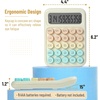 image:imageMr Pen Mechanical Switch Calculator 12 Digit Large LCD Display  Blue with Big Buttons Mechanical Switch Calculator for Home School OfficeCreamy Citrus