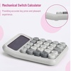 image:imageMr Pen Mechanical Switch Calculator 12 Digit Large LCD Display  Blue with Big Buttons Mechanical Switch Calculator for Home School OfficeGray