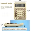 image:imageMr Pen Mechanical Switch Calculator 12 Digit Large LCD Display  Blue with Big Buttons Mechanical Switch Calculator for Home School OfficeKhaki Cream