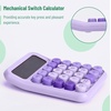 image:imageMr Pen Mechanical Switch Calculator 12 Digit Large LCD Display  Blue with Big Buttons Mechanical Switch Calculator for Home School OfficePurple