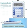 image:imageMr Pen Mechanical Switch Calculator 12 Digit Large LCD Display  Blue with Big Buttons Mechanical Switch Calculator for Home School OfficeTwilight