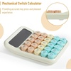 image:imageMr Pen Mechanical Switch Calculator 12 Digit Large LCD Display  Colorful with Big Buttons Mechanical Switch Calculator for Home School OfficeCreamy Citrus