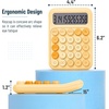 image:imageMr Pen Mechanical Switch Calculator 12 Digit Large LCD Display  Colorful with Big Buttons Mechanical Switch Calculator for Home School OfficeOrange