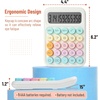 image:imageMr Pen Mechanical Switch Calculator 12 Digit Large LCD Display  Colorful with Big Buttons Mechanical Switch Calculator for Home School OfficePastel Harmony