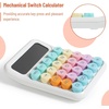 image:imageMr Pen Mechanical Switch Calculator 12 Digit Large LCD Display  Colorful with Big Buttons Mechanical Switch Calculator for Home School OfficePastel Harmony