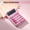image:imageMr Pen Mechanical Switch Calculator 12 Digit Large LCD Display  Colorful with Big Buttons Mechanical Switch Calculator for Home School OfficePink