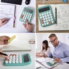 image:imageMr Pen Mechanical Switch Calculator 12 Digit Large LCD Display  Colorful with Big Buttons Mechanical Switch Calculator for Home School OfficePistachio