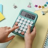 image:imageMr Pen Mechanical Switch Calculator 12 Digit Large LCD Display  Colorful with Big Buttons Mechanical Switch Calculator for Home School OfficePistachio