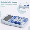 image:imageMr Pen Mechanical Switch Calculator 12 Digit Large LCD Display  Colorful with Big Buttons Mechanical Switch Calculator for Home School OfficeTwilight
