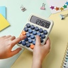 image:imageMr Pen Mechanical Switch Calculator 12 Digit Large LCD Display  Colorful with Big Buttons Mechanical Switch Calculator for Home School OfficeWarm Brown