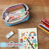 image:imageMr Pen Mesh Pencil Case Blue Mesh Zipper Pouch Bags Cosmetic Bag  Makeup Bag Cute