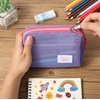 image:imageMr Pen Mesh Pencil Case Purple  Mesh Zipper Pouch Bags with Zipper Pouches for Organization Cosmetic Bag Purse Pouch Cute Makeup BagPurple