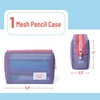 image:imageMr Pen Mesh Pencil Case Purple  Mesh Zipper Pouch Bags with Zipper Pouches for Organization Cosmetic Bag Purse Pouch Cute Makeup BagPurple