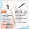 image:imageMr Pen Metal Mechanical Pencil Set with Lead Refills amp Erasers 2 Pack  09mm 4x Tubes 2B Lead Refill 4x Eraser Refills for School Supplies Note Taking Drawing Sketching Office20mm