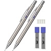 image:imageMr Pen Metal Mechanical Pencil Set with Lead Refills amp Erasers 2 Pack  09mm 4x Tubes 2B Lead Refill 4x Eraser Refills for School Supplies Note Taking Drawing Sketching Office05mm