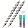 image:imageMr Pen Metal Mechanical Pencil Set with Lead Refills amp Erasers 2 Pack  09mm 4x Tubes 2B Lead Refill 4x Eraser Refills for School Supplies Note Taking Drawing Sketching Office07mm