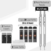 image:imageMr Pen Metal Mechanical Pencil Set with Lead Refills amp Erasers 2 Pack  2 Sizes 05 amp 07mm 4x Tubes 2B Lead Refill 2x Erasers for School Supplies Note Taking Drawing Sketching Office1 Count Pack of 1